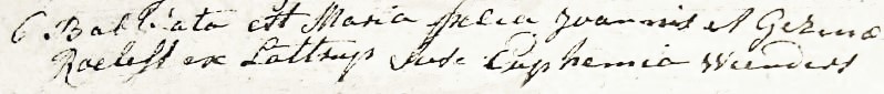 Inschrijving Doopboek Ootmarssum Maria Roelefs 6 januari 1784