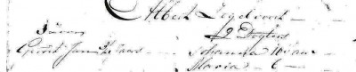 1812 Naamsaanneming Albert Zegelvoort Lattrop