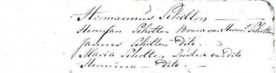 1812 Naamsaanneming Scholten Hermannus