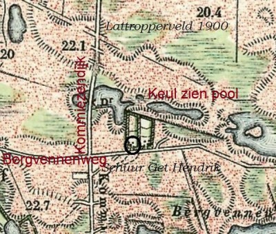 1900 Landkaart Lattropperveld