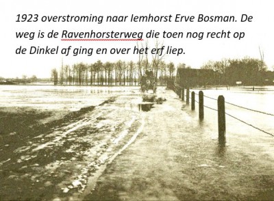 1923 Overstroming naar Iemhorst of erve Bosman in Losser