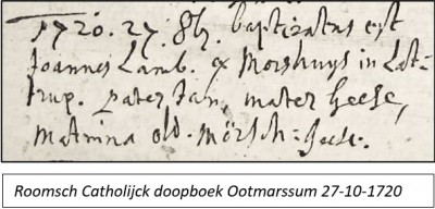 27-10-1720 RC doopboek ootmarssum Joannes Lamb Morshuijs in Lattrup