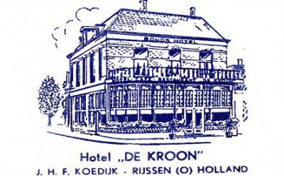 Hotel 'De Kroon' J.H.F. Koedijk Rijssen (O) Holland