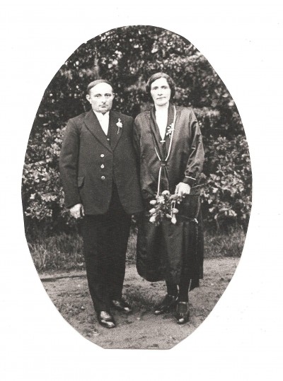 74 Bernard  Scholte Lubberink en Meiken Borggreve op Lubberinkbaks Lattrop 1930