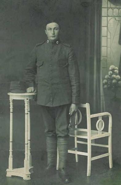 56 Hannes Groeneveld (Meijer) in militaire dienst Foto 07-05-1918
