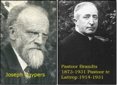 Architect Joseph Kuypers en pastoor Brandts in Lattrop