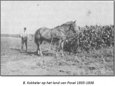 B. Kokkeler op het land van Povel 1935-1936