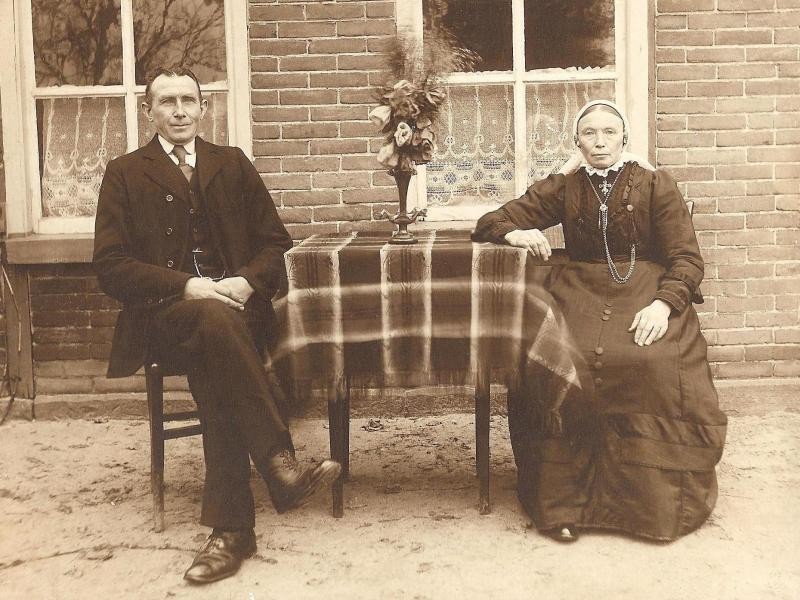 Bernardus Fox en Gezina Tijscholte Lattrop (Foto J Swaab Amsterdam)