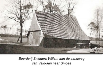 Boerderij Snieders-Willem in Lattrop aan de zandweg van Veld-Jan naar Smoes