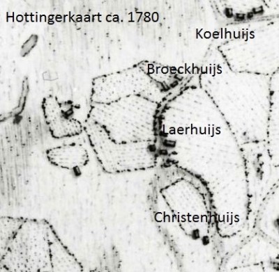 Broeckhuijs lattrop Hottingerkaart ca. 1780