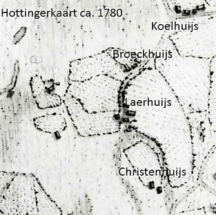 Broeckhuijs Lattrop Hottingerkaart ca 1780