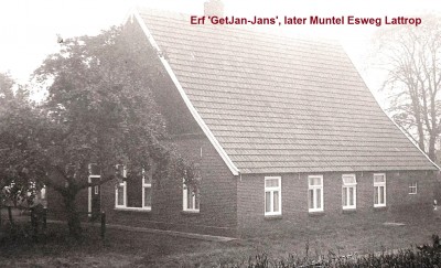 Erve 'GetJan-Jans', later Muntel  Esweg  Lattrop