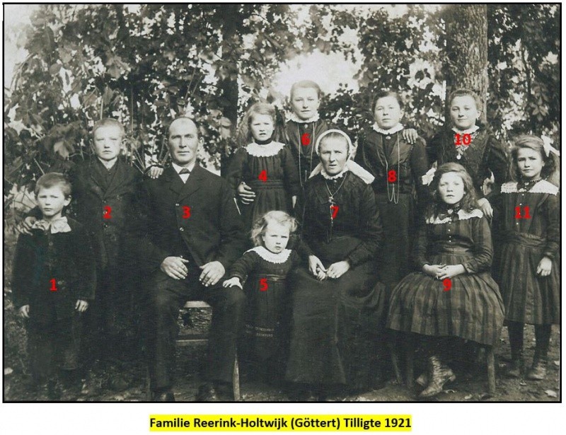 Familie Reerink-Holtwijk op Göttert in Tilligte