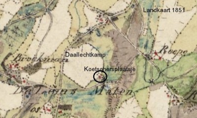 Landkaart De Lemsmaten 1851