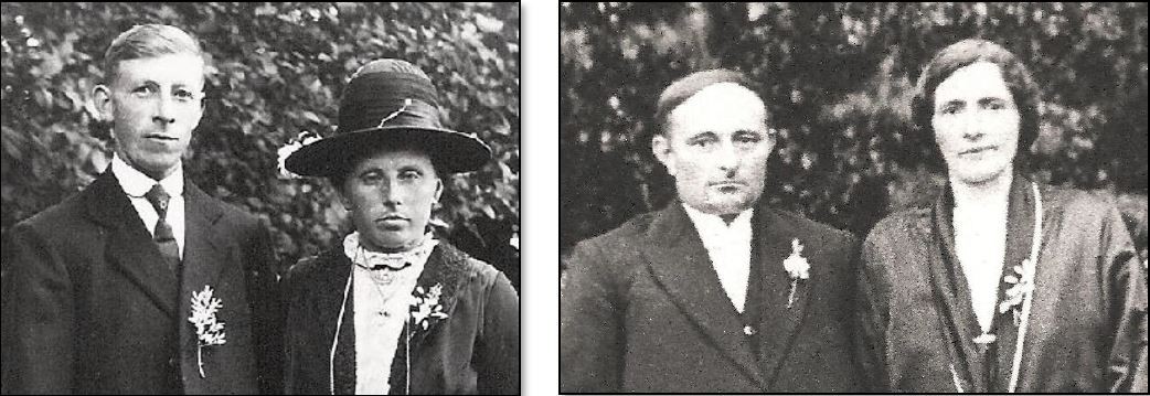 Gerard Meijners (1894-1973) en Hanna Hulsmeijers (1901-1993) en Bernard Scholte Lubberink (1892-1956) en Marie Borggreve (1897-1974)