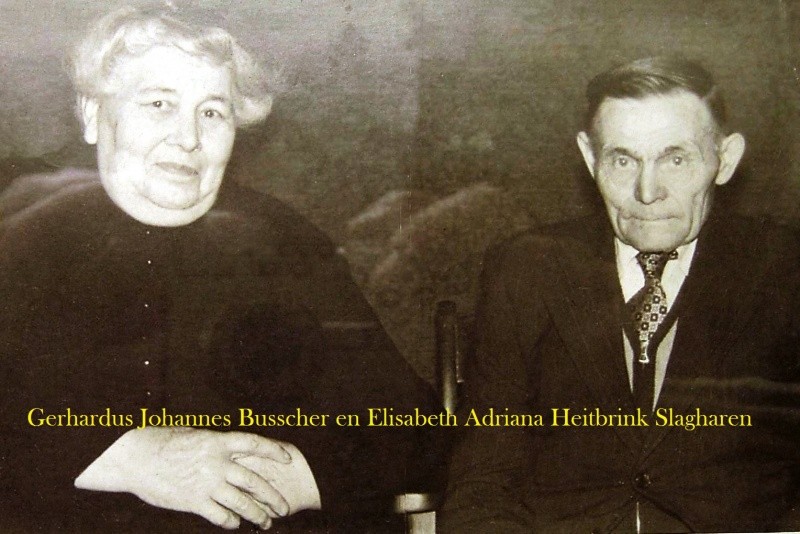 Gerhardus Johannes Busscher en Elisabeth Adriana Heitbrink Slagharen