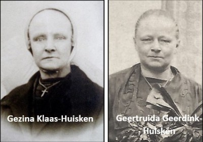 Gezina Klaas-Huisken en Geertruida Geerdink-Huisken