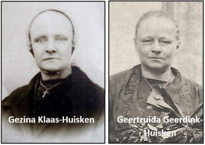 Gezina Klaas-Huisken en Geertruida Geerdink-Huisken
