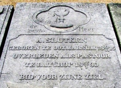 Grafsteen A Slutken 1815-1890