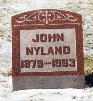 Grafsteen John Nyland 1879-1963