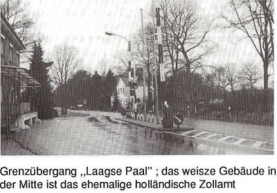 Grenzübergang Laagse Paal und das ehemalige holländische Zollamt