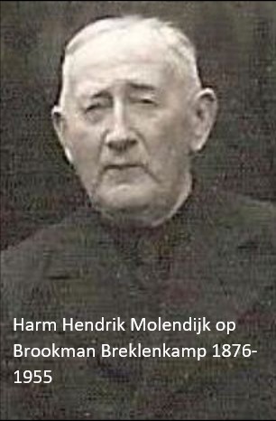 Harm Hendrik Molendijk op Brookman in Breklenkamp 1876-1955