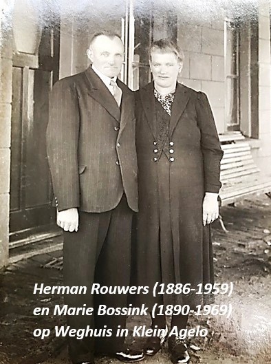 Herman Rouwers (1886-1959) en Marie Bossink (1890-1969) in  Klein Agelo