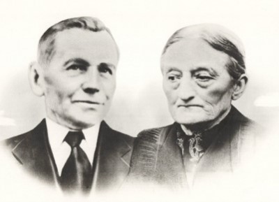 Hermannus Johannes Aveskamp (1877-1946) en Maria Susanna Wolkorte (1882-1942) Tol Hearm in Klein Agelo