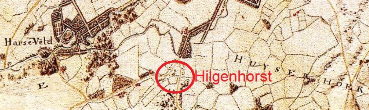 Hottingerkaart 1773-1794 Hilgenhorst Tilligte