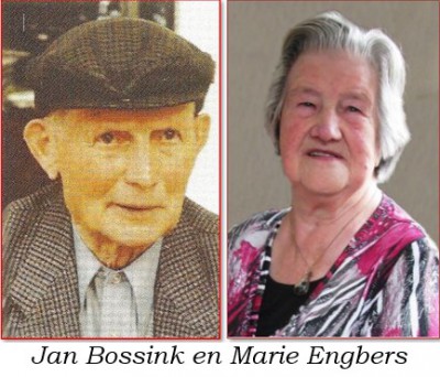 Jan Bossink en Marie Bossink-Engbers in Hezingen