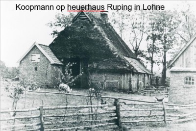 Johannes Koopmann op heuerhaus Ruping in Lohne
