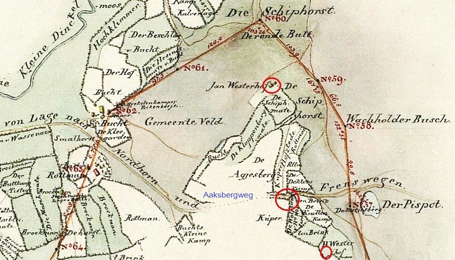 Kaart Jan ten Hove Brecklenkamp 1824
