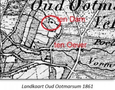 Landkaart Oud Ootmarsum 1860
