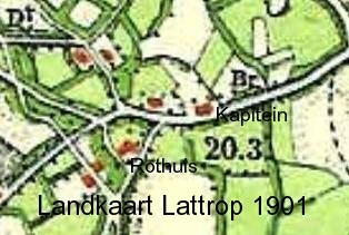 Landkaart Lattrop 1901