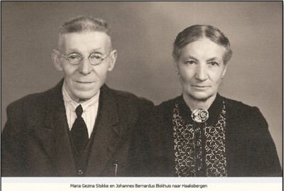 Maria Gezina Stokke en Johannes Bernardus Blokhuis naar Haaksbergen
