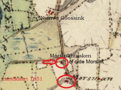 Morsinkhuusken Lattrop Kaart 1851