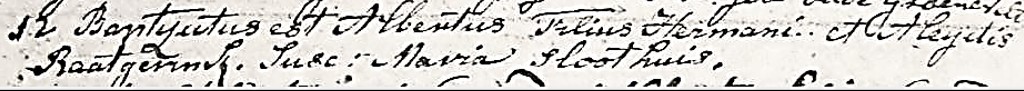 RC doopboek Ootmarssum Albertus Raatgerinck12-11-1785