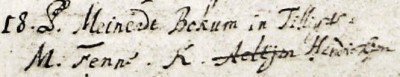 RC doopboek Ootmarssum Henrickjen ten Bokum 18-04-1697