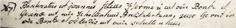 RC doopboek Ootmarssum Joannes zv Hermanus uit oude Bonke en Gesina uit oude Scholtenhuis Brekkelenkamp 07-10-1793