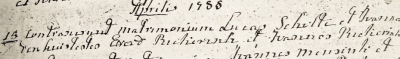 RC trouwboek Denekamp Lucas Scholte en Joanna venhuis 15 april 1788