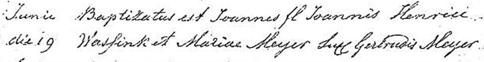 RK Doopboek Lattrop Joannes Wassink 9 juni 1863