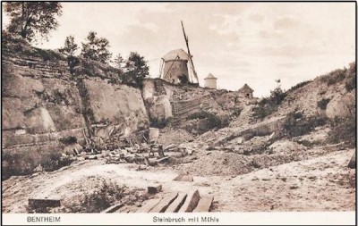 Steinbruch mit Mühle in Bentheim