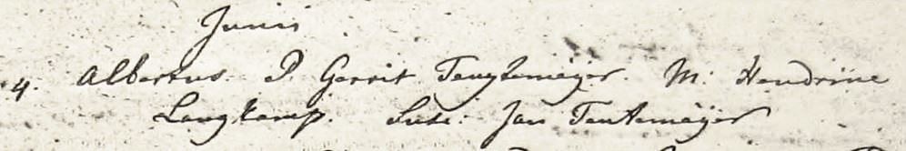 Teuijtemeijer Albertus zv Gerrit Teuijtemeijer en Hendrine Langkamp 04-06-1744
