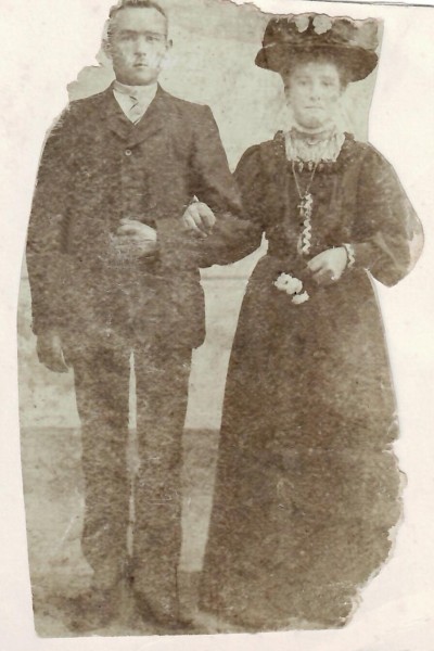 Trouwfoto Johan ten Dam en Suzanna Arens 1911
