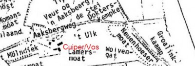 Veldnamenkaart CuiperVos en omgeving Breklenkamp