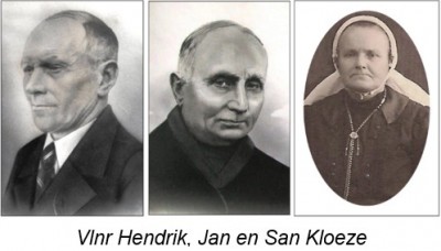 Vlnr Hendrik, Jan en San Kloeze in Berghum